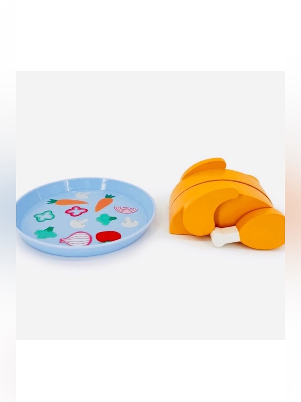 Target Bullseye Playground Wood Holiday Chicken Turkey Wooden Food Play Set NEW